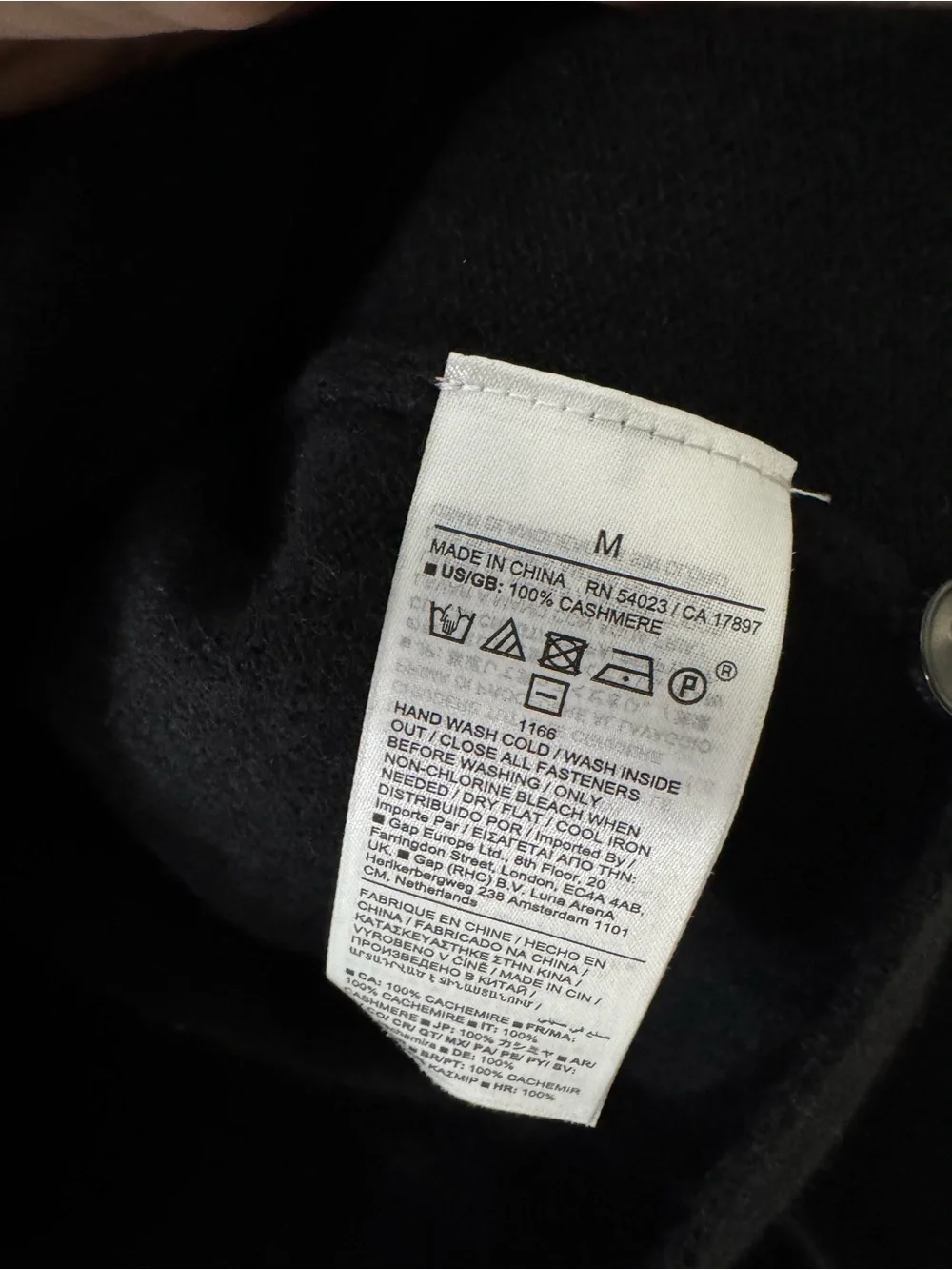 Banana Republic Black Collared Half-Zip Cardigan Sweater